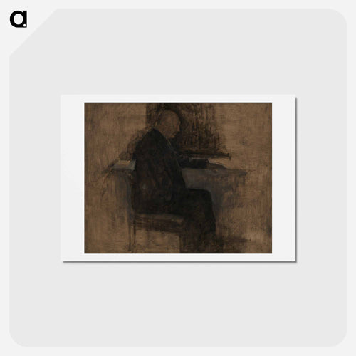 The architect Thorvald Bindesbøll - ヴィルヘルム ハンマースホイ Postcard.