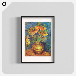 アートポスター-Imperial Fritillaries in a Copper Vase - フィンセント ファン ゴッホ Poster.