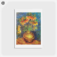 アートポストカード-Imperial Fritillaries in a Copper Vase - フィンセント ファン ゴッホ Postcard.