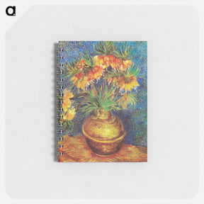 アートメモ帳-Imperial Fritillaries in a Copper Vase - フィンセント ファン ゴッホ Memo.