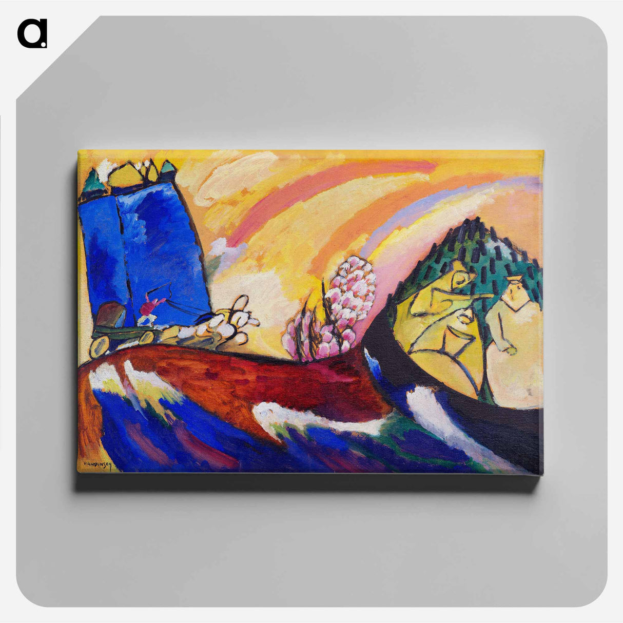 Painting with Troika - Wassily Kandinsky Canvas.