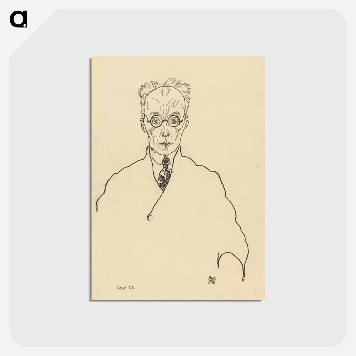 アートポストカード-Franz Blei
 - ウィーン博物館 Postcard.