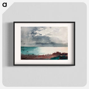 アートポスター-Breaking Storm, Coast of Maine - ウィンスロー ホーマー Poster.