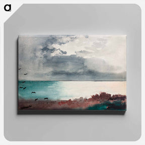 アートパネル-Breaking Storm, Coast of Maine - ウィンスロー ホーマー Canvas.