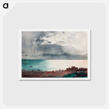 アートポストカード-Breaking Storm, Coast of Maine - ウィンスロー ホーマー Postcard.