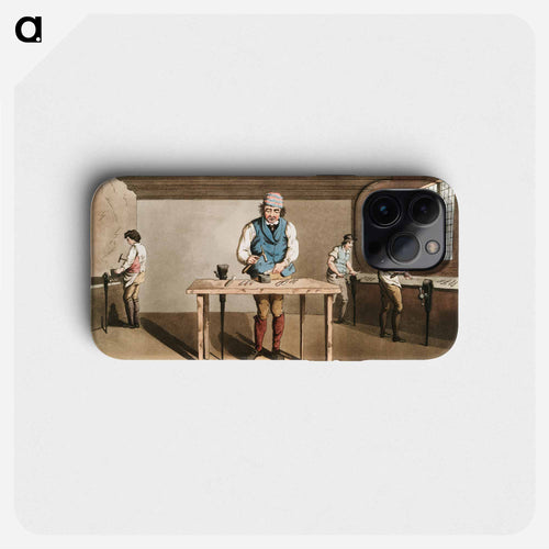 Illustration of Sheffield cutler - 19世紀のヨークシャー Phone Case.