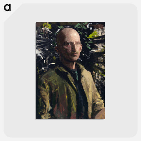 アートポストカード-Abbott Handerson Thayer Self-Portrait - アボット ハンダーソン セイヤー Postcard.