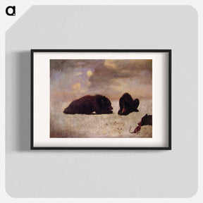 アートポスター-Grizzly Bears - アルバート ビアスタット Poster.