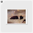 アートポストカード-Grizzly Bears - アルバート ビアスタット Postcard.