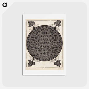 アートポストカード-Knob with seven hexagonal stars - アルブレヒト デューラー Postcard.