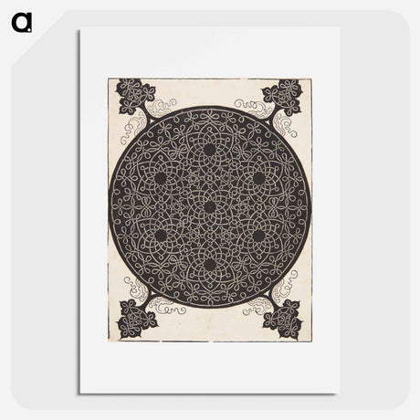 アートポスター-Knob with seven hexagonal stars - アルブレヒト デューラー Poster.