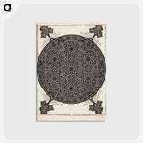 アートポストカード-Knob with seven hexagonal stars - アルブレヒト デューラー Postcard.
