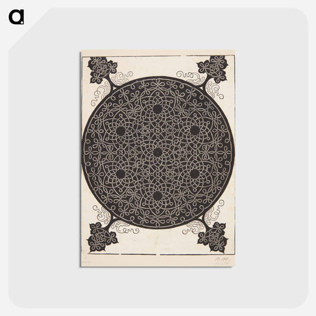 アートポストカード-Knob with seven hexagonal stars - アルブレヒト デューラー Postcard.