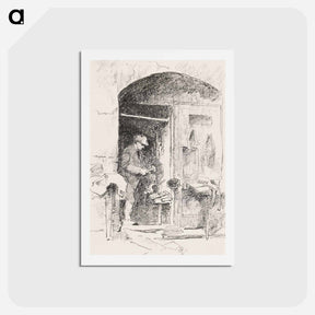 アートポストカード-The Iron Worker - 不思議の国のアリス Postcard.
