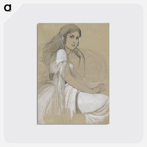 アートポストカード-Jaroslava Mucha - アルフォンス ミュシャ Postcard.