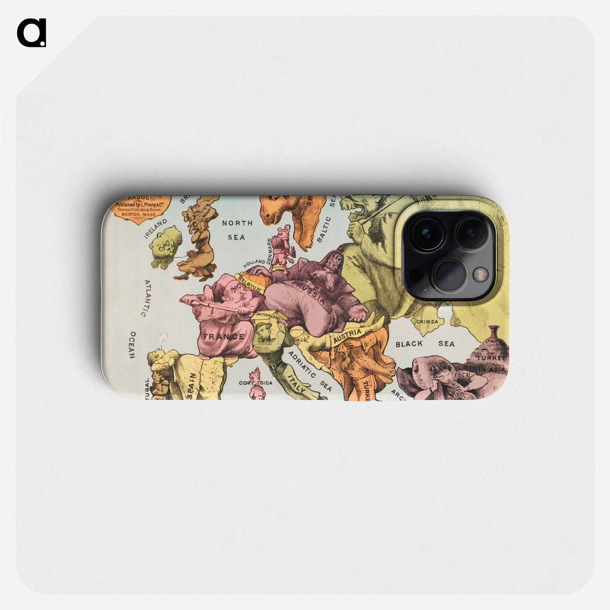 War Map of Europe - アンティーク地図 Phone Case.