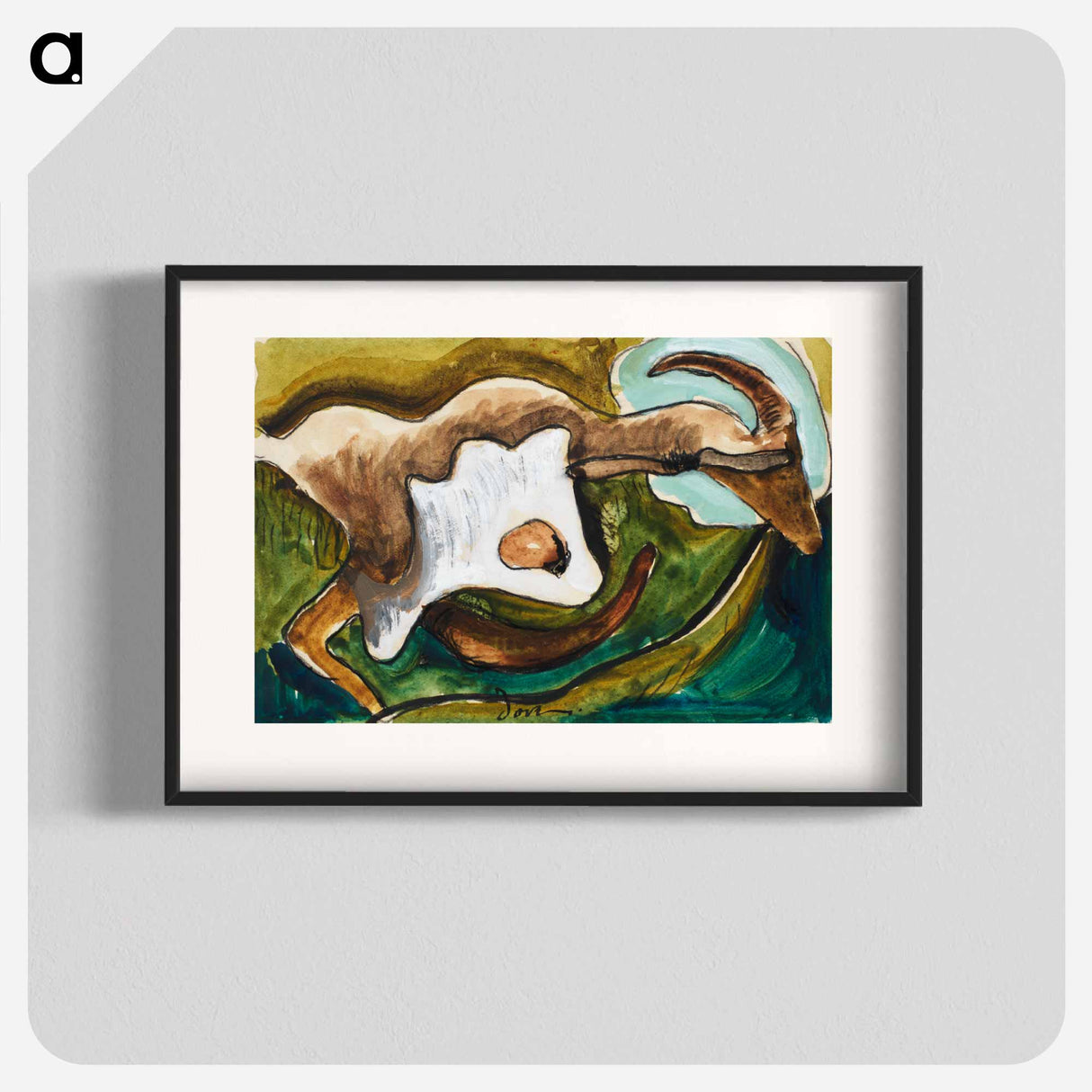 Study for Goat - アーサー ダヴ Poster.