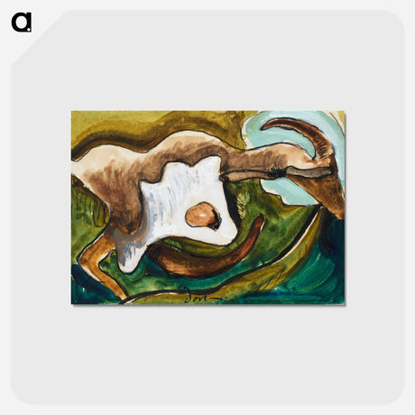 アートポストカード-Study for Goat - アーサー ダヴ Postcard.