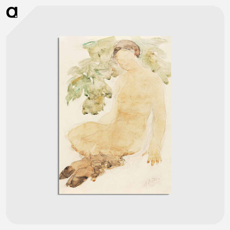 アートポストカード-Faunesse - オーギュスト ロダン Postcard.