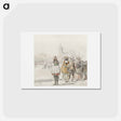 アートポストカード-Elegant Company on the Ice
 - コルネリス プロース ファン アムステル Postcard.