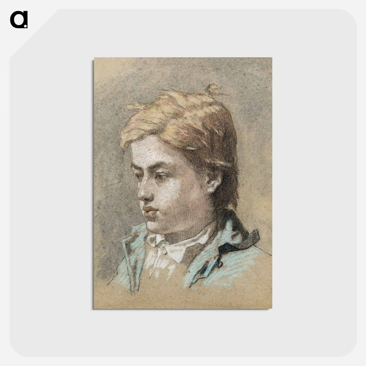 アートポストカード-Portrait of a Young Man
 - デトロイト美術館 Postcard.