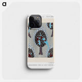 Art Nouveau bird pattern pochoir print in oriental style - E.A.セギー Phone Case.