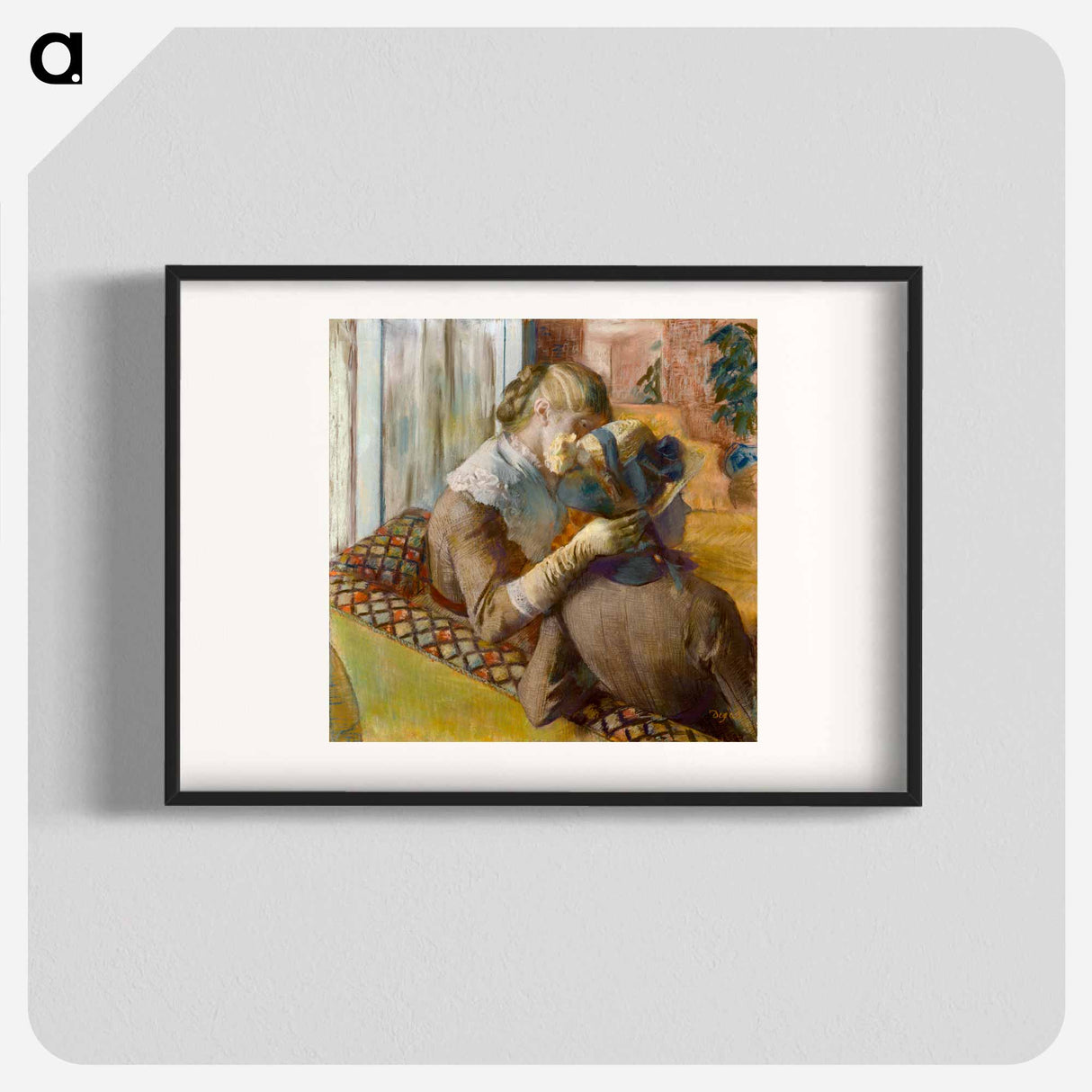 At the Milliner's - Edgar Degas Poster.