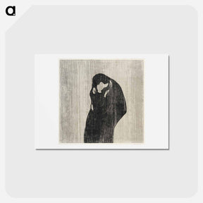 アートポストカード-The Kiss IV - エドヴァルド ムンク Postcard.