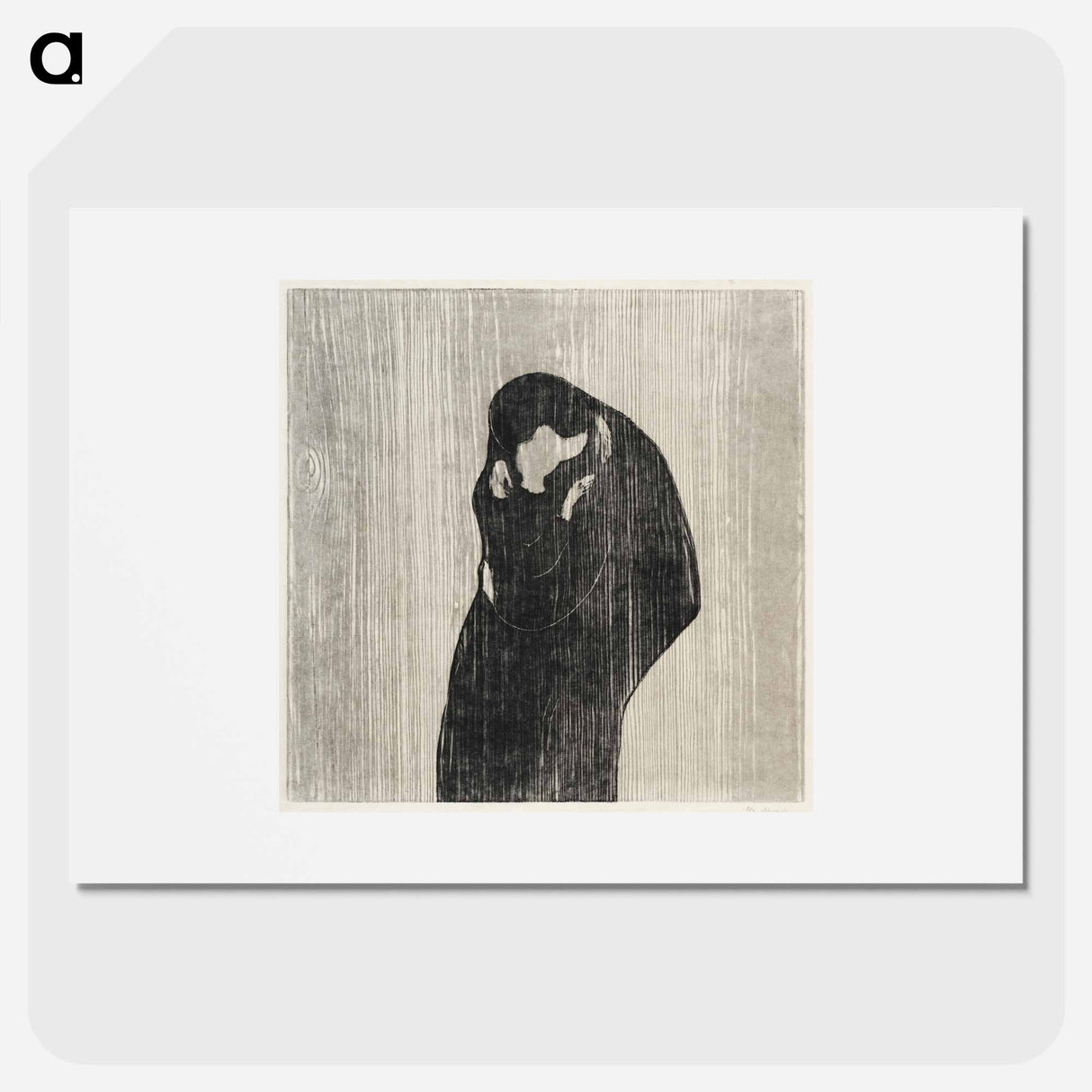 The Kiss IV - Edvard Munch Poster.