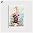 アートポストカード-Vase of Flowers - エルンスト ルートヴィヒ キルヒナー Postcard.