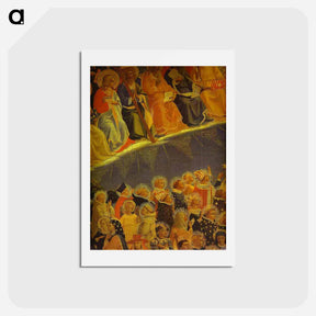アートポストカード-The Last Judgement. Detail: The Blessed - フラ アンジェリコ Postcard.
