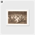 アートポストカード-If Marion wants to dance, she has to face the consequences herself - フランシスコ デ ゴヤ Postcard.