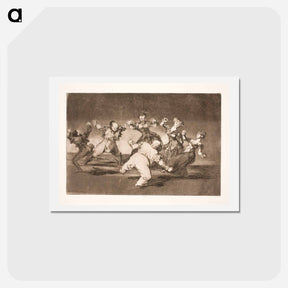 アートポストカード-If Marion wants to dance, she has to face the consequences herself - フランシスコ デ ゴヤ Postcard.