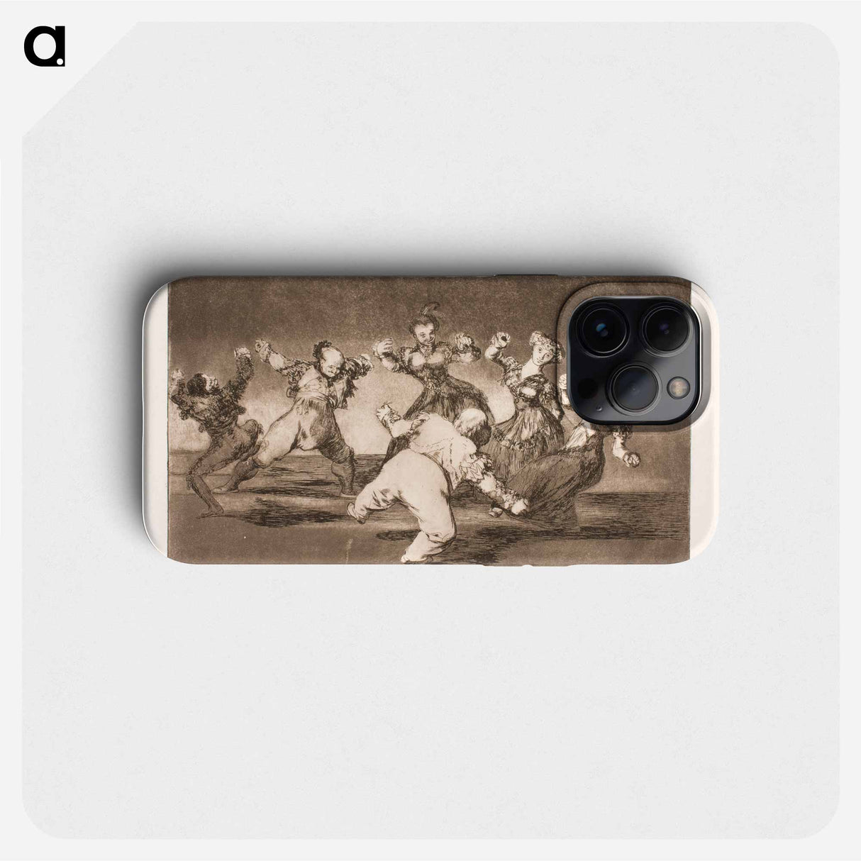 If Marion wants to dance, she has to face the consequences herself - Francisco de Goya Phone Case.