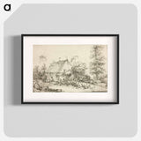 Farm Courtyard - フランソワ ブーシェ Poster.