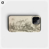 Farm Courtyard - Francois Boucher Phone Case.