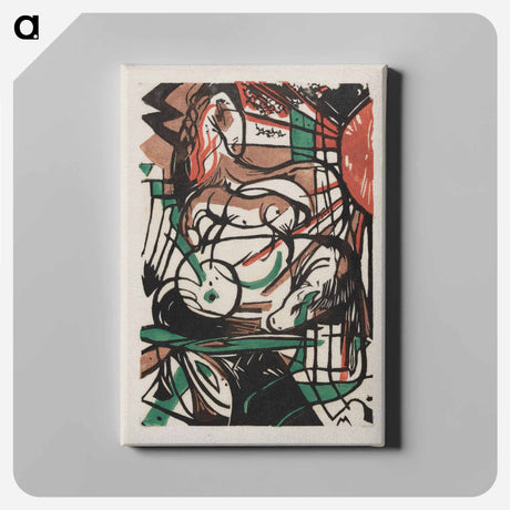 アートパネル-Original public domain image from Los Angeles County Museum of Art - フランツ マルク Canvas.