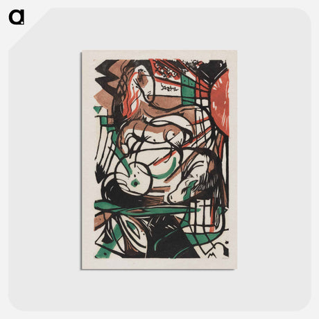 アートポストカード-Original public domain image from Los Angeles County Museum of Art - フランツ マルク Postcard.