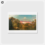 アートポストカード-Chimborazo - フレデリック エドウィン チャーチ Postcard.
