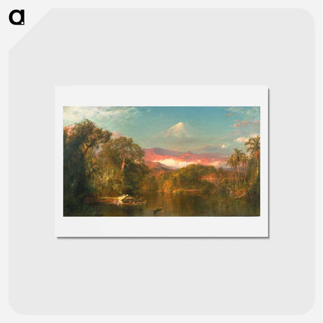 アートポストカード-Chimborazo - フレデリック エドウィン チャーチ Postcard.