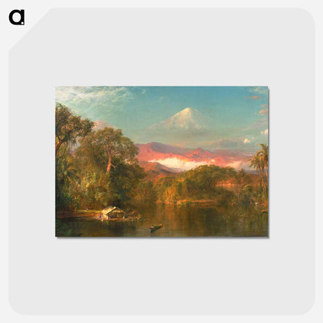 アートポストカード-Chimborazo - フレデリック エドウィン チャーチ Postcard.