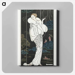 アートパネル-Costumes Parisiens, No.112: Manteau de velours - ジョージ バービエ Canvas.
