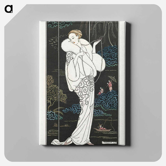 アートパネル-Costumes Parisiens, No.112: Manteau de velours - ジョージ バービエ Canvas.