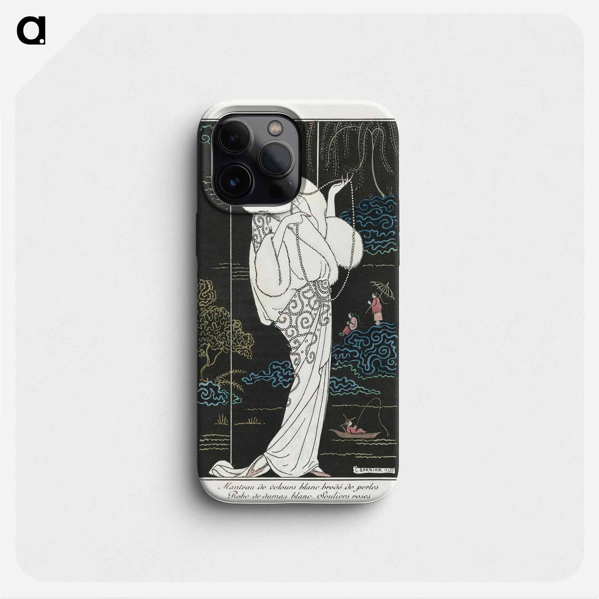 Parisian Costumes, No.112: Velvet Manteau - Georges Barbier Phone Case.