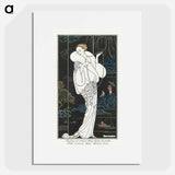 Costumes Parisiens, No.112: Manteau de velours - ジョージ バービエ Poster.