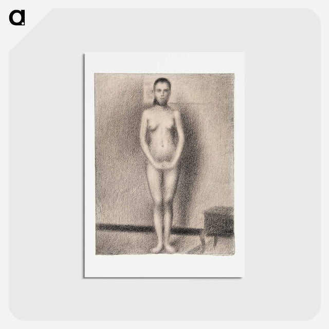 アートポストカード-Study for Poseuses - ジョルジュ スーラ Postcard.