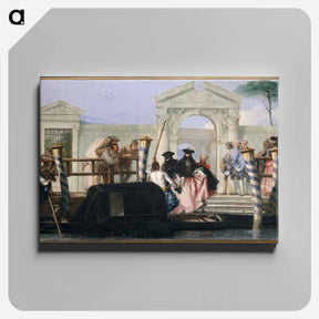 アートパネル-The Departure of the Gondola
 - ジョバンニ バティスタ ティエポロ Canvas.