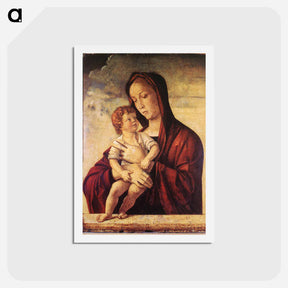 アートポストカード-Madonna with Child - ジョヴァンニ ベッリーニ Postcard.