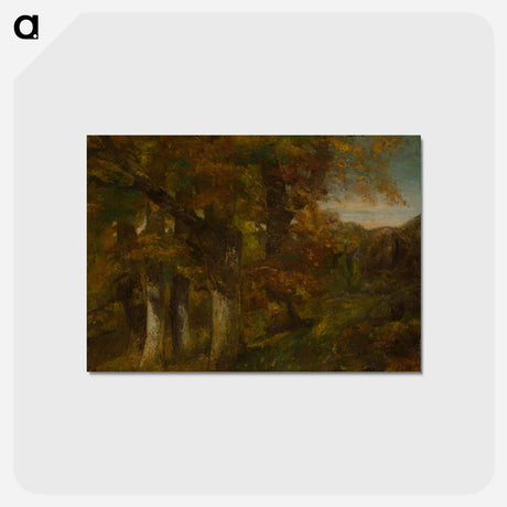 アートポストカード-ブラウン - ギュスターヴ クールベ Postcard.