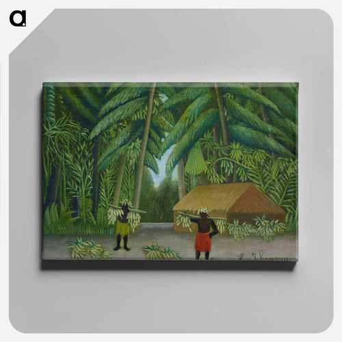 Banana Harvest - Henri Rousseau Canvas.
